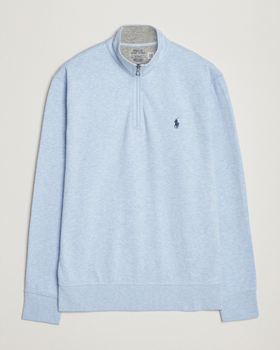 Herr |  | Polo Ralph Lauren | Double Knit Half-Zip Sweater Elite Blue Heather
