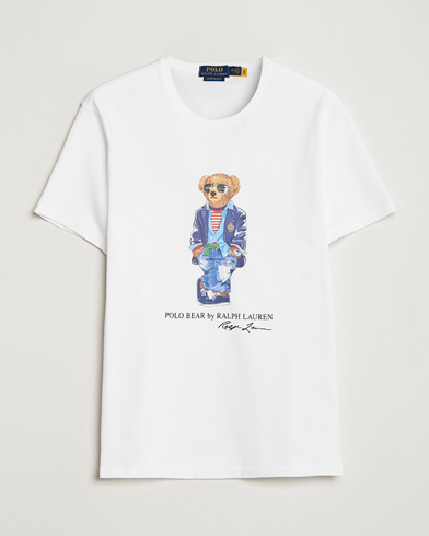 Herr | T-Shirts | Polo Ralph Lauren | Printed Regatta Bear Crew Neck T-Shirt White