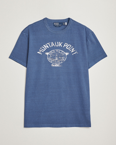 Herr |  | Polo Ralph Lauren | Graphic Logo Jerset Crew Neck T-Shirt Earth Blue