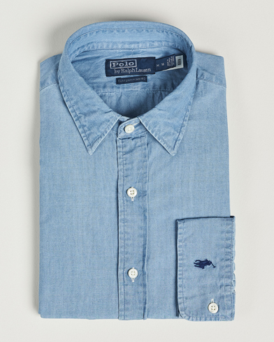 Herr |  | Polo Ralph Lauren | Custom Fit Denim Dress Shirt French Blue
