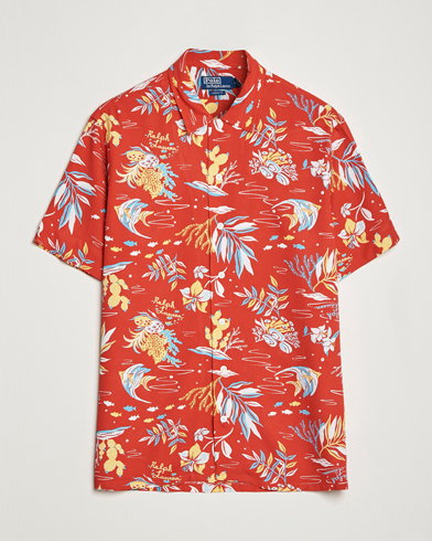Herr | Kortärmade skjortor | Polo Ralph Lauren | Printed Flower Short Sleeve Shirt Sun Sand Surf
