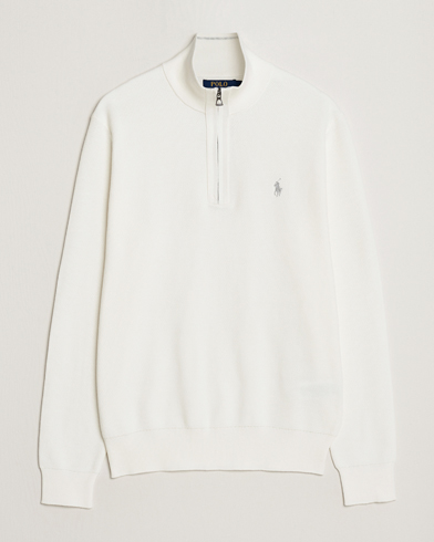 Herr | Tröjor | Polo Ralph Lauren | Textured Half-Zip Deckwash White