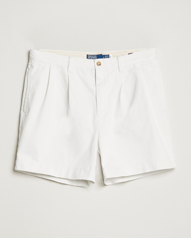 Herr | Chinosshorts | Polo Ralph Lauren | Twill Pleated Regatta Shorts Deckwash White