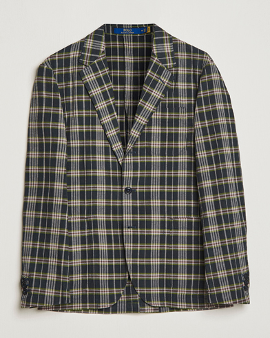 Herr |  | Polo Ralph Lauren | Cotton Madras Checked Blazer Navy/Olive/Burgundy
