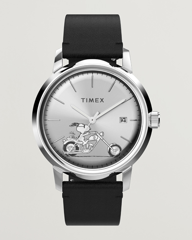Herr | Klockor | Timex | Marlin Automatic Snoopy Easy Rider 40mm Black