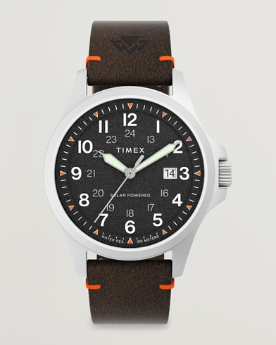 Herr | Klockor | Timex | Field Post Solar Watch 41mm Textured Black Dial