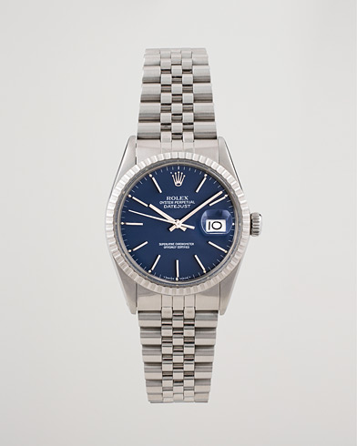 Herr | Pre-Owned & Vintage Watches | Rolex Pre-Owned | Datejust 16030 Oyster Perpetual Steel Blue