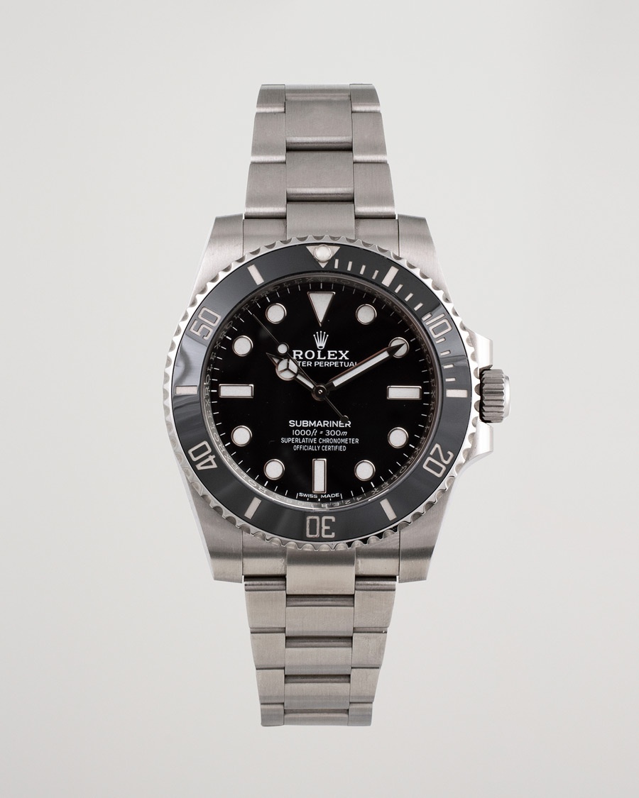 Rolex Pre-Owned Submariner 114060 Oyster Perpetual Steel Black – Svart