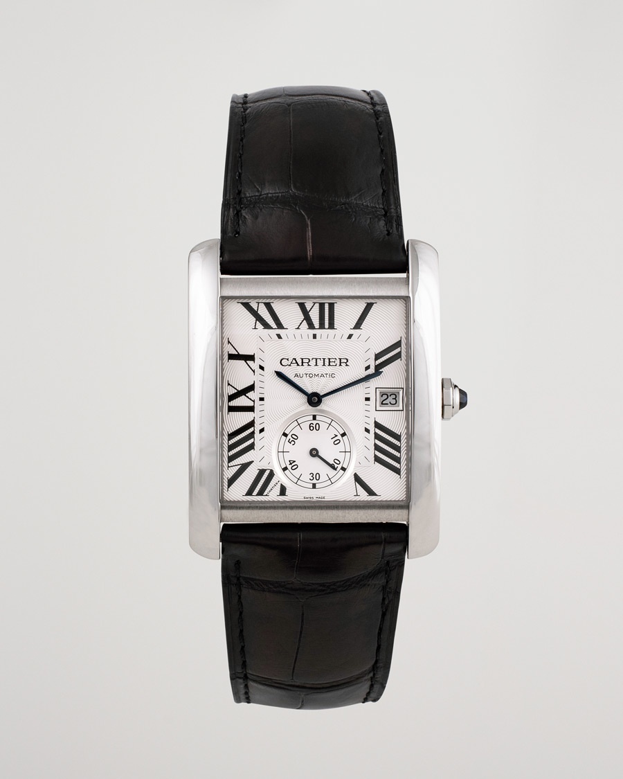 Cartier Pre-Owned Tank MC W5330003 Steel White – Vit