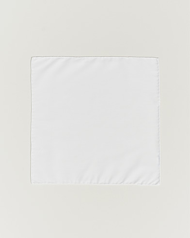 Herr | Näsdukar | Eton | Signature Twill Pocket Square White