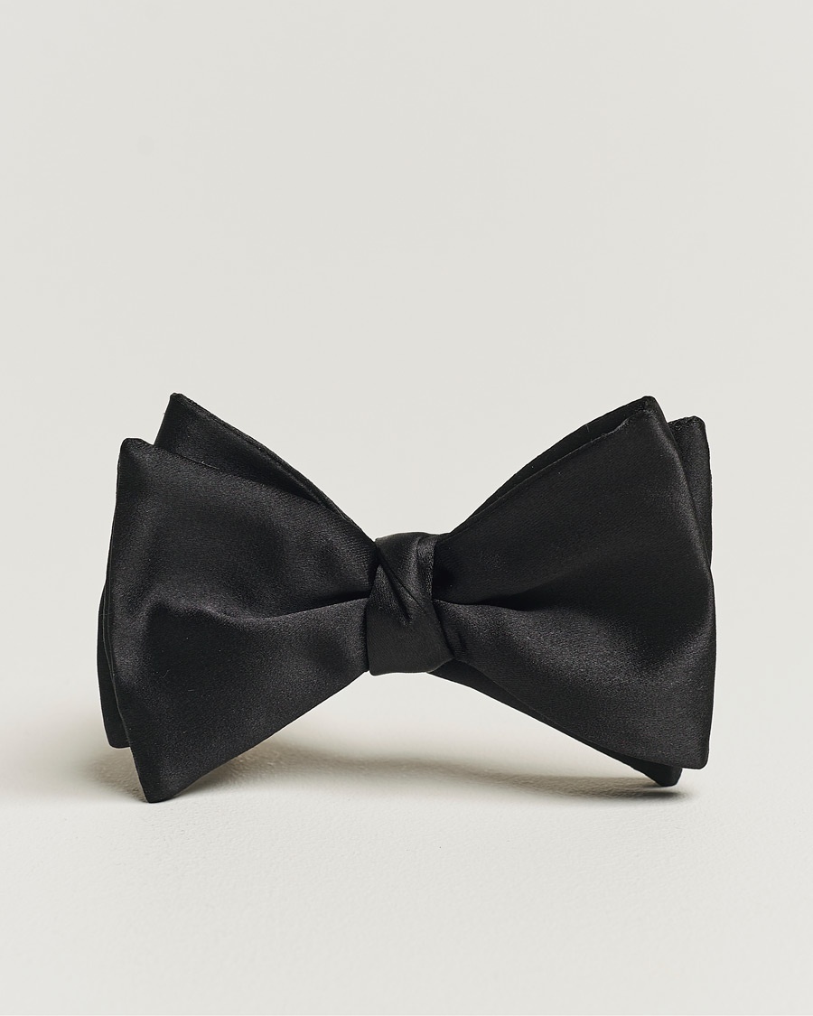 Eton Self-Tie Silk Bow Tie Black – Svart