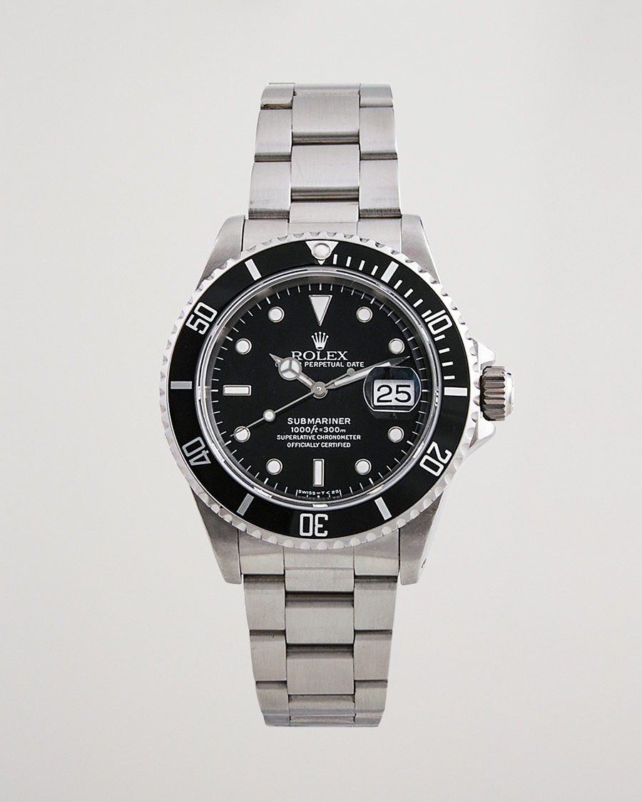 Rolex Pre-Owned Submariner Date 16610 Steel Black – Svart