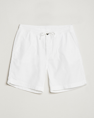 Herr | Shorts | Morris | Fenix Linen Drawstring Shorts White