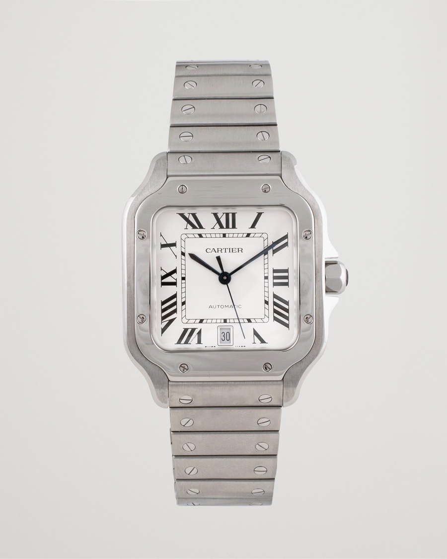  Santos De Cartier Steel White