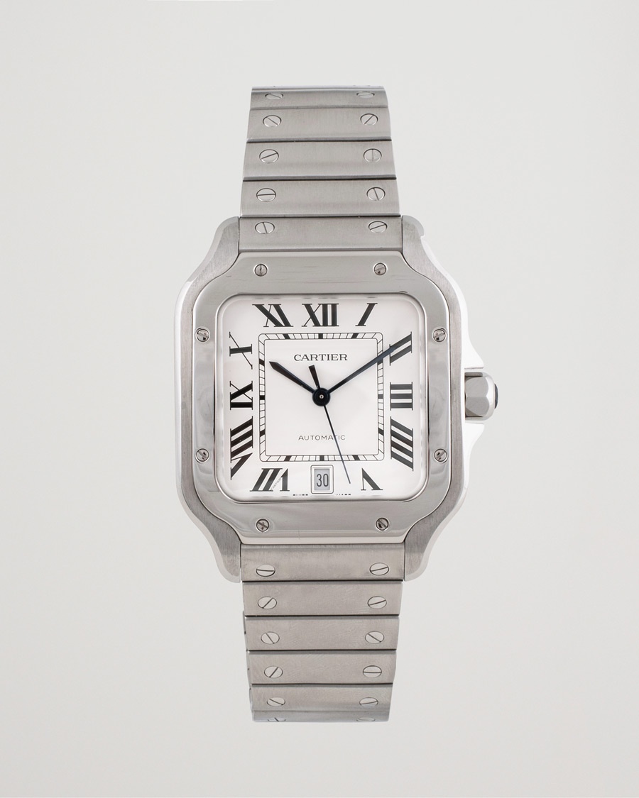 Cartier Pre-Owned Santos De Cartier Steel White – Vit