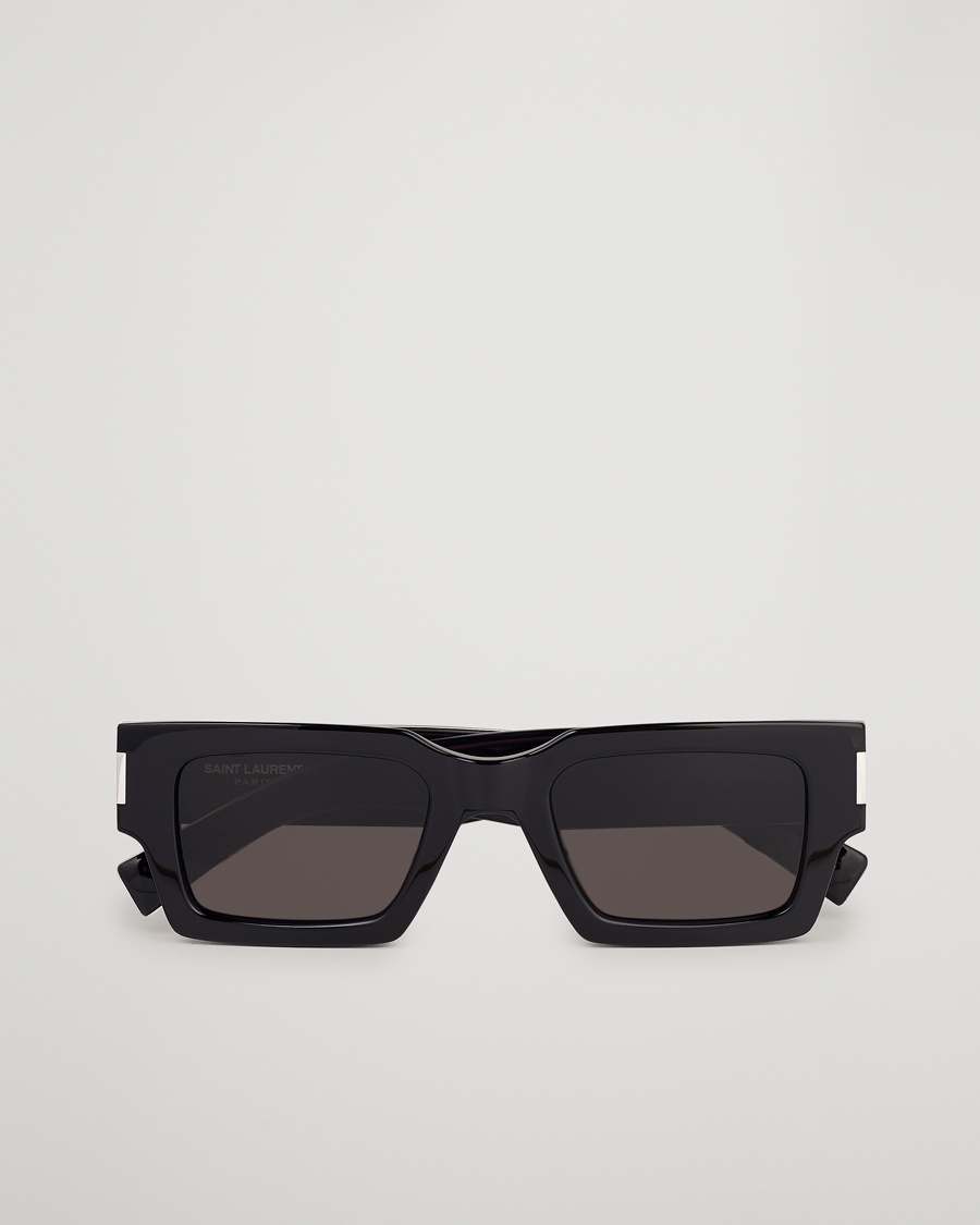 Saint Laurent SL 572 Sunglasses Black/Crystal – Svart