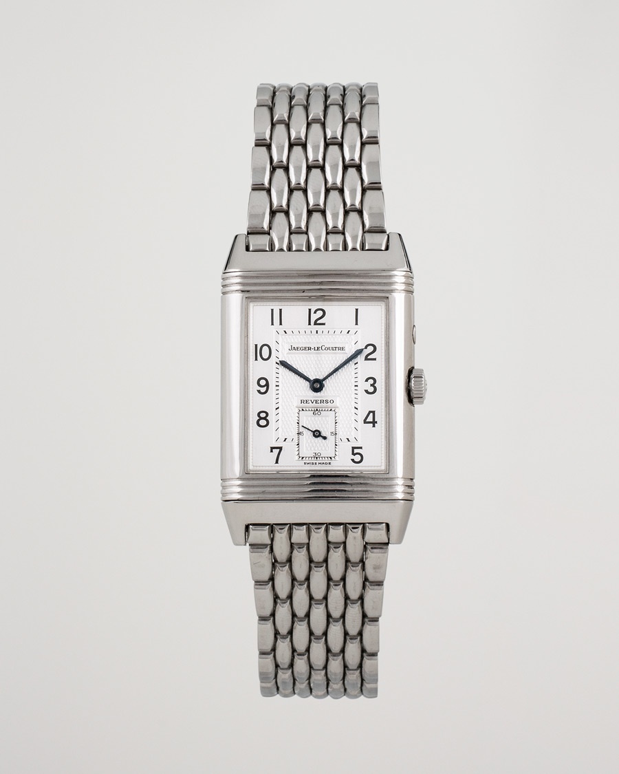 Jaeger-LeCoultre Pre-Owned Reverso Duoface 270.8.54 Steel Silver Black – Svart