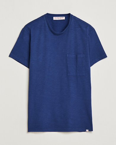 Herr | Orlebar Brown | Orlebar Brown | OB Classic Garment Dyed Cotton T-Shirt Lagoon Blue