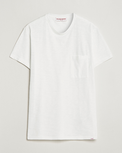 Herr | Orlebar Brown | Orlebar Brown | OB Classic Garment Dyed Cotton T-Shirt White Sand