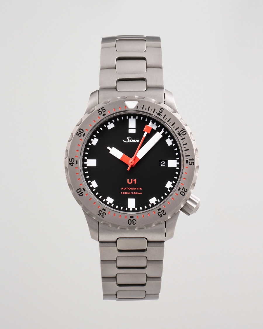 Sinn Pre-Owned Diving U1 1010.010 Steel Black – Svart