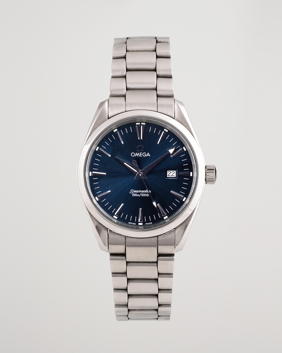 Omega Pre-Owned Seamaster Aqua Terra 2517.80.00 Steel Blue – Blå
