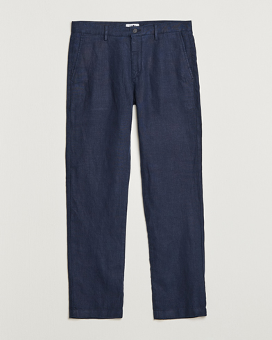 Herr | Alla produkter | NN07 | Karl Linen Trousers Navy
