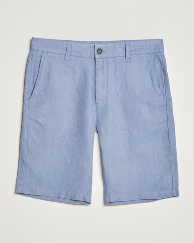 Herr | Linneshorts | NN07 | Crown Linen Shorts Dust Blue
