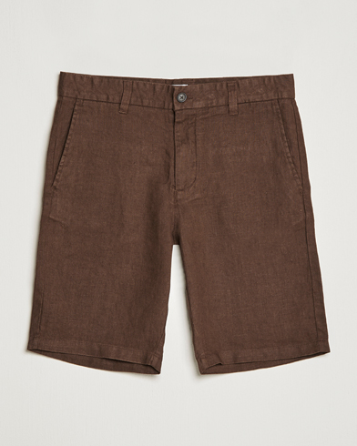 Herr | Shorts | NN07 | Crown Linen Shorts Brown