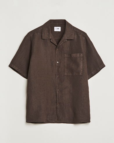 Herr |  | NN07 | Julio Linen Resort Shirt Brown