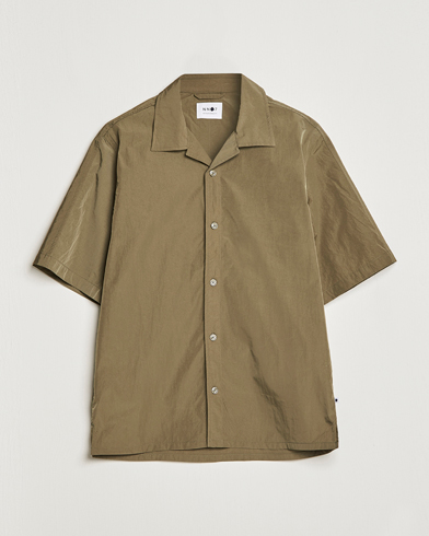 Herr | Kortärmade skjortor | NN07 | Ole Recycled Resort Shirt Army