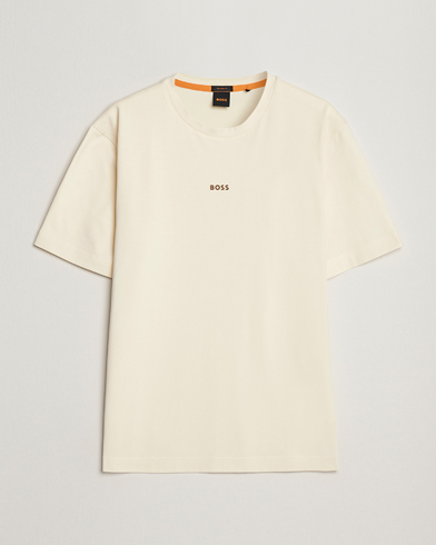 Herr | BOSS ORANGE | BOSS ORANGE | Tchup Logo Crew Neck T-Shirt Light Beige