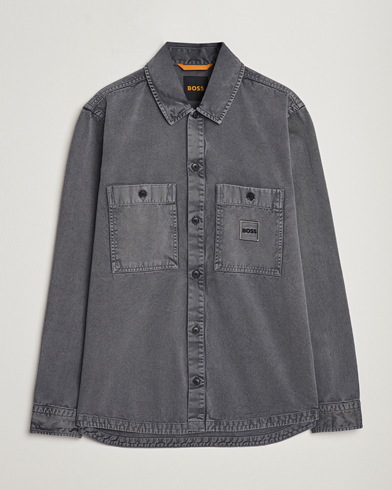Herr | Skjortjackor | BOSS ORANGE | Locky Pocket Overshirt Dark Grey