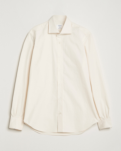Herr | Rea kläder | Mazzarelli | Soft Twill Cotton Shirt White