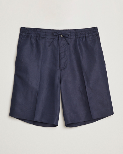 Herr | Shorts | J.Lindeberg | Baron Tencel/Linen Shorts Navy