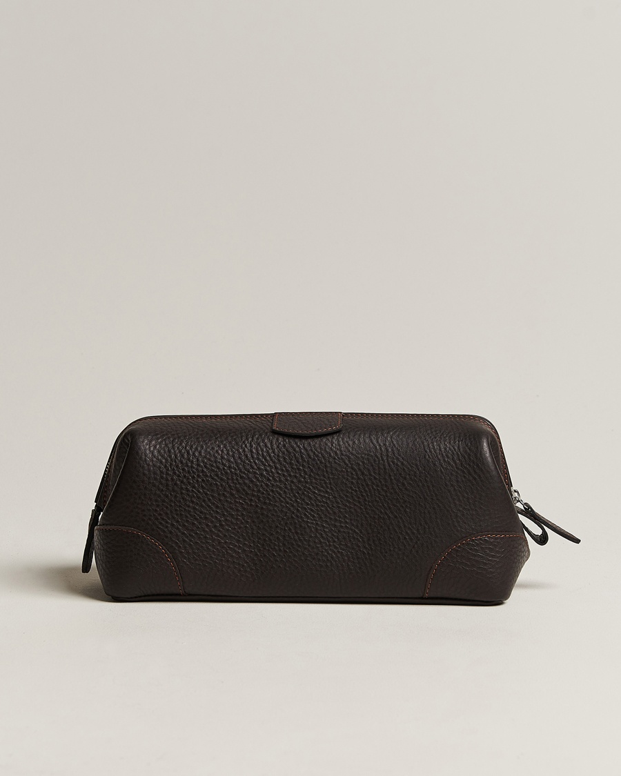 F. Hammann Large Washbag Dark Brown – Brun