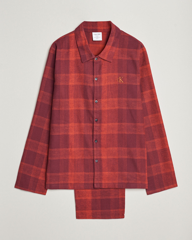 Herr | Pyjamas & Morgonrockar | Calvin Klein | Cotton Checked Pyjama Set Red