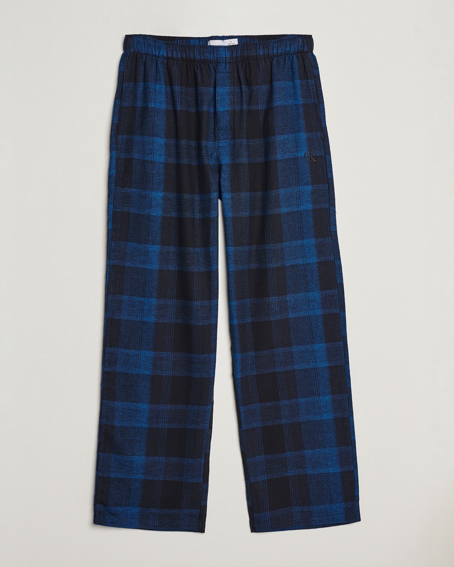 Herr | | Calvin Klein | Flannel Pyjama Pants Black/Blue