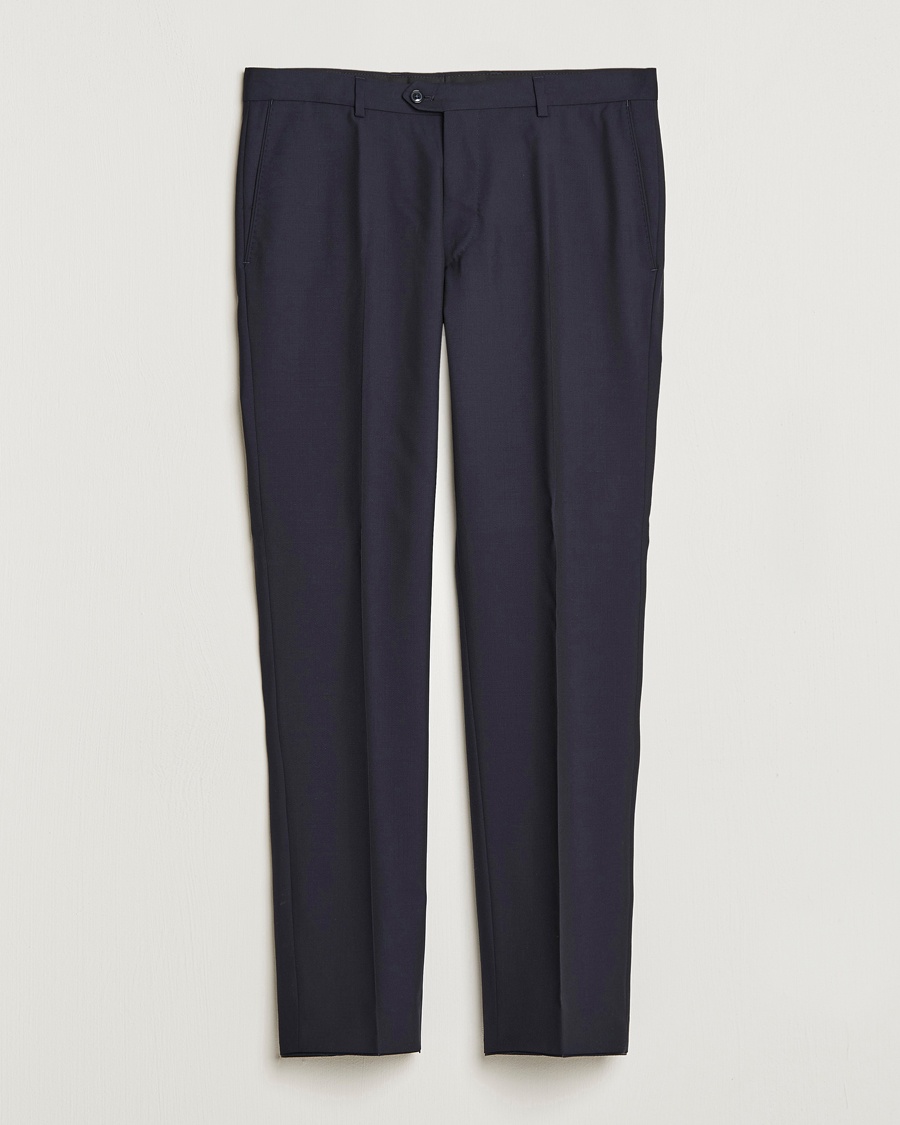 Herr | Oscar Jacobson | Oscar Jacobson | Denz Wool Trousers Navy