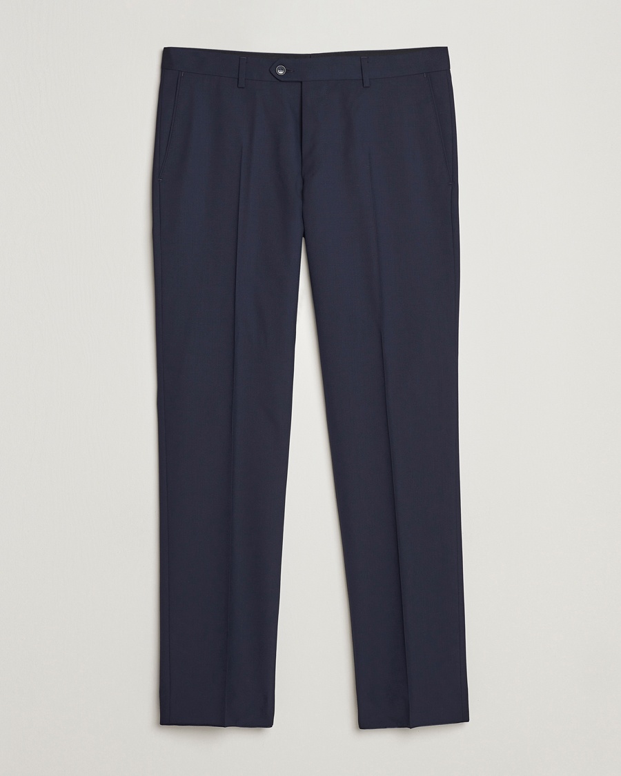 Herr | Oscar Jacobson | Oscar Jacobson | Diego Wool Trousers Blue