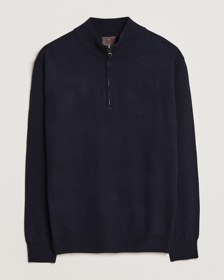 Herr | Personal Classics | Oscar Jacobson | Patton Wool Half-Zip Navy