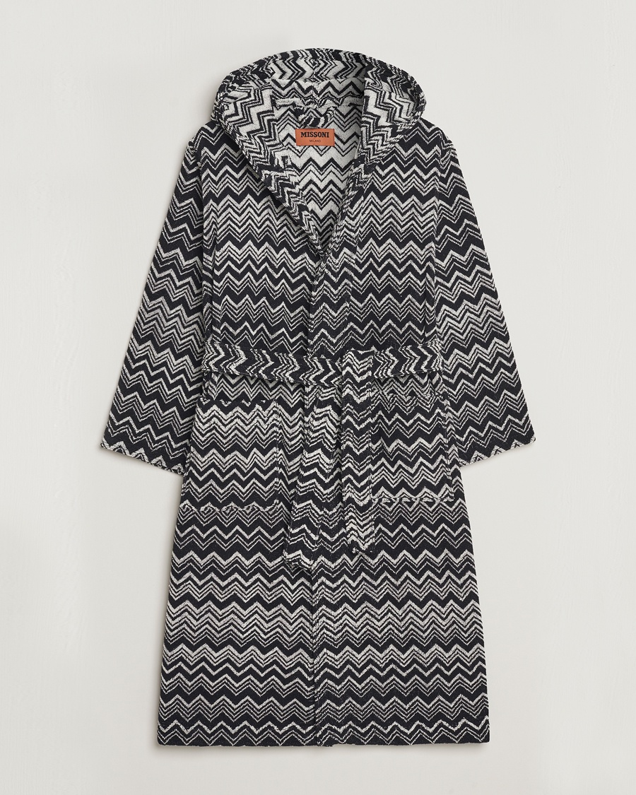 Missoni Home Keith Bathrobe Grey/Black – Flerfärgad