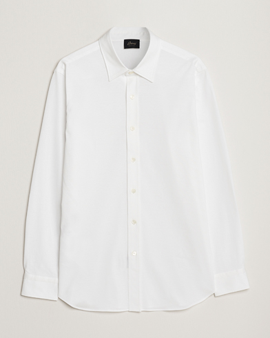 Herr | Quiet Luxury | Brioni | Soft Cotton Jersey Shirt White