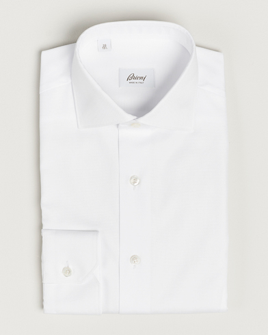 Herr | Italian Department | Brioni | Slim Fit Royal Oxford Dress Shirt White