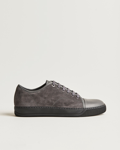 Herr | Luxury Brands | Lanvin | Nappa Cap Toe Sneaker Dark Grey