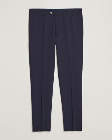 Herr |  | Oscar Jacobson | Denz Structured Wool Trousers Blue