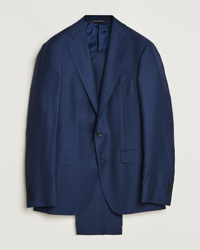 Herr | Kostymer | Canali | Super 130s Wool Capri Suit Dark Blue