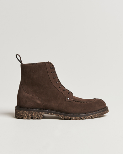 Herr | Canali | Canali | Lace Up Winter Boot Dark Brown Suede