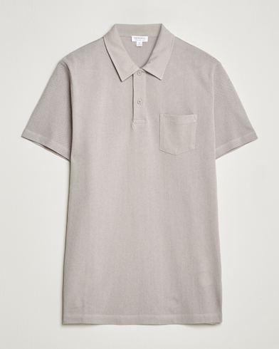 Herr |  | Sunspel | Riviera Polo Shirt Mid Grey