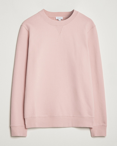 Herr | Sweatshirts | Sunspel | Loopback Sweatshirt Shell Pink