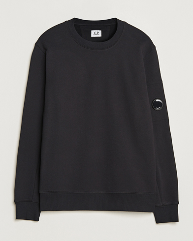 Herr |  | C.P. Company | Diagonal Raised Fleece Lens Sweatshirt Black